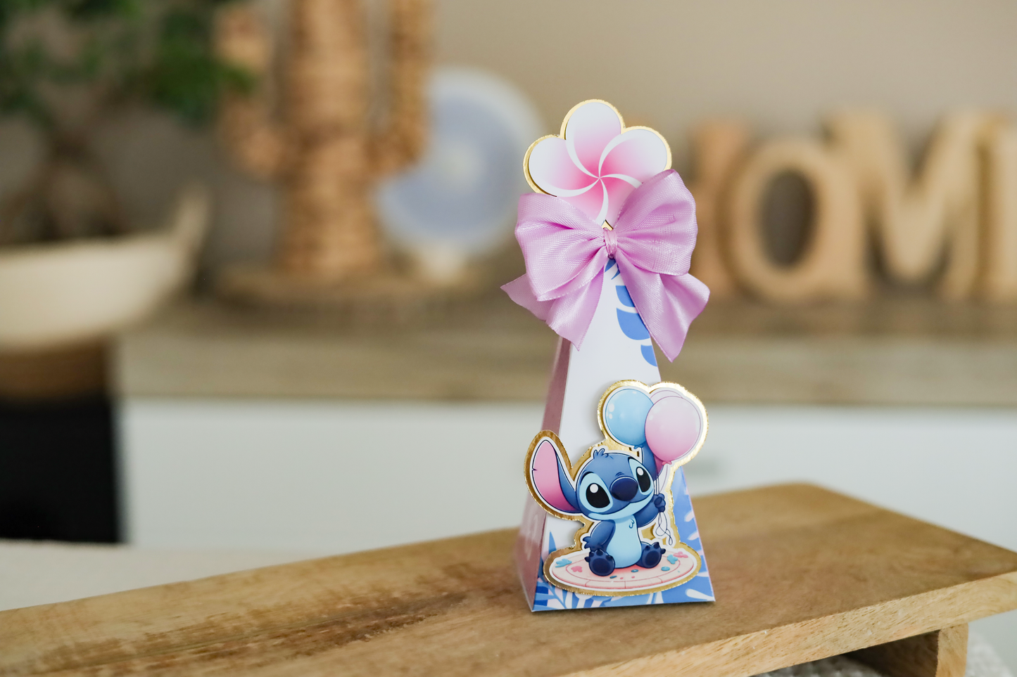 Stitch - Lot de 16 boîtes  personnalisées – Décoration d’anniversaire enfant