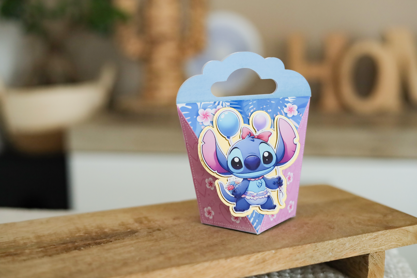 Stitch - Lot de 16 boîtes  personnalisées – Décoration d’anniversaire enfant