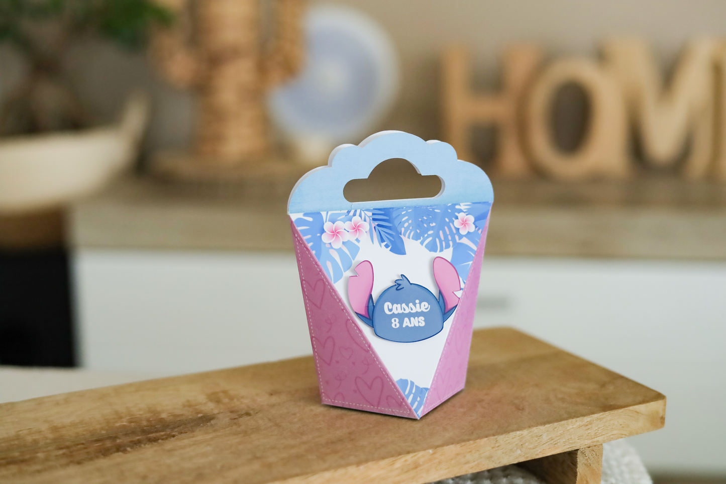 Stitch - Lot de 16 boîtes  personnalisées – Décoration d’anniversaire enfant