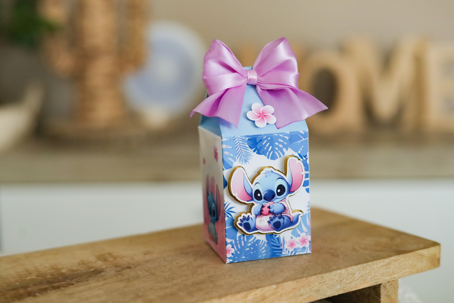 Stitch - Lot de 16 boîtes  personnalisées – Décoration d’anniversaire enfant