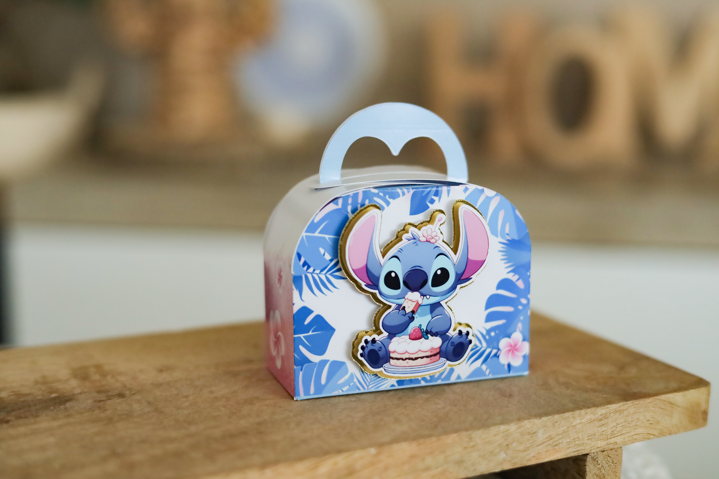 Stitch - Lot de 16 boîtes  personnalisées – Décoration d’anniversaire enfant