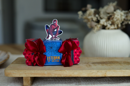 Spiderman - Boîte crackers personnalisée – Décoration d’anniversaire enfant