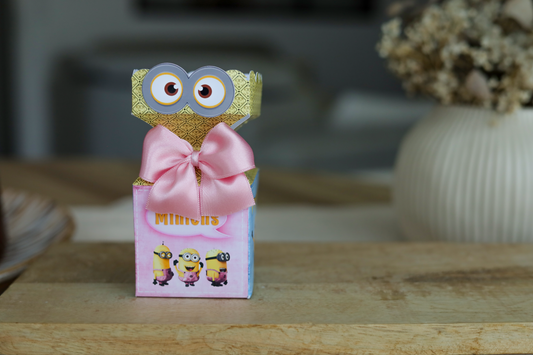Minions - Boîte demi crackers personnalisée – Décoration d’anniversaire enfant