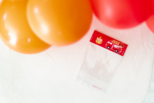 Pompier - Sachet de bonbons personnalisé – Cadeau invité anniversaire enfant